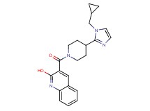 3-({4-[1-(cyclopropylmethyl)-1H-imidazol-2-yl]-1-piperidinyl}carbonyl)-2-quinolinol