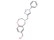 {4-[(1-phenyl-1H-1,2,3-triazol-4-yl)methyl]-2,3,4,5-tetrahydro-1,4-benzoxazepin-7-yl}methanol