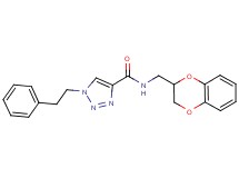 N-(2,3-dihydro-1,4-benzodioxin-2-ylmethyl)-1-(2-phenylethyl)-1H-1,2,3-triazole-4-carboxamide