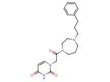 1-{2-oxo-2-[4-(3-phenylpropyl)-1,4-diazepan-1-yl]ethyl}-2,4(1H,3H)-pyrimidinedione
