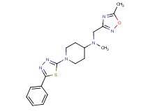 N-methyl-N-[(5-methyl-1,2,4-oxadiazol-3-yl)methyl]-1-(5-phenyl-1,3,4-thiadiazol-2-yl)piperidin-4-amine