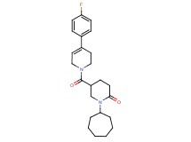 1-cycloheptyl-5-{[4-(4-fluorophenyl)-3,6-dihydro-1(2H)-pyridinyl]carbonyl}-2-piperidinone