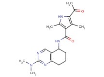 5-acetyl-N-[2-(dimethylamino)-5,6,7,8-tetrahydroquinazolin-5-yl]-2,4-dimethyl-1H-pyrrole-3-carboxamide