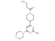 (3-{4-[2-methyl-6-(4-morpholinyl)-4-pyrimidinyl]-1-piperidinyl}-3-oxopropyl)amine dihydrochloride