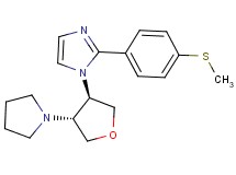 2-[4-(methylthio)phenyl]-1-[(3R*,4R*)-4-pyrrolidin-1-yltetrahydrofuran-3-yl]-1H-imidazole