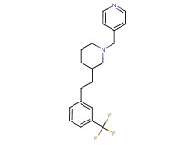 4-[(3-{2-[3-(trifluoromethyl)phenyl]ethyl}-1-piperidinyl)methyl]pyridine