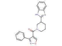 2-{1-[(3-phenyl-4-isoxazolyl)carbonyl]-3-piperidinyl}-1H-benzimidazole