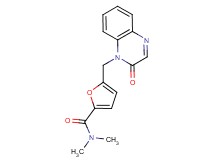 N,N-dimethyl-5-[(2-oxoquinoxalin-1(2H)-yl)methyl]-2-furamide