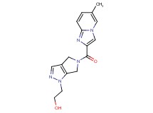 2-[5-[(6-methylimidazo[1,2-a]pyridin-2-yl)carbonyl]-5,6-dihydropyrrolo[3,4-c]pyrazol-1(4H)-yl]ethanol