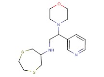 1,4-dithiepan-6-yl(2-morpholin-4-yl-2-pyridin-3-ylethyl)amine