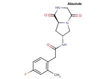 N-[(7R,8aS)-1,4-dioxooctahydropyrrolo[1,2-a]pyrazin-7-yl]-2-(4-fluoro-2-methylphenyl)acetamide