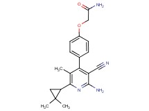2-{4-[2-amino-3-cyano-6-(2,2-dimethylcyclopropyl)-5-methylpyridin-4-yl]phenoxy}acetamide