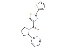 2-(1-{[2-(2-thienyl)-1,3-thiazol-4-yl]carbonyl}-2-pyrrolidinyl)pyridine