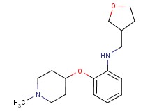 2-[(1-methyl-4-piperidinyl)oxy]-N-(tetrahydro-3-furanylmethyl)aniline