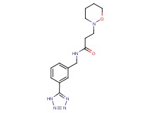 3-(1,2-oxazinan-2-yl)-N-[3-(1H-tetrazol-5-yl)benzyl]propanamide