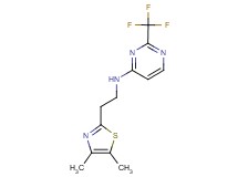 N-[2-(4,5-dimethyl-1,3-thiazol-2-yl)ethyl]-2-(trifluoromethyl)pyrimidin-4-amine