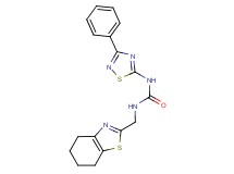 N-(3-phenyl-1,2,4-thiadiazol-5-yl)-N'-(4,5,6,7-tetrahydro-1,3-benzothiazol-2-ylmethyl)urea