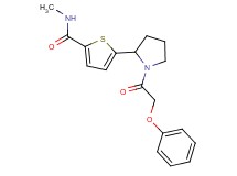 N-methyl-5-[1-(phenoxyacetyl)-2-pyrrolidinyl]-2-thiophenecarboxamide