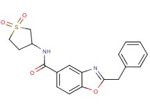 2-benzyl-N-(1,1-dioxidotetrahydro-3-thienyl)-1,3-benzoxazole-5-carboxamide