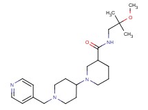 N-(2-methoxy-2-methylpropyl)-1'-(pyridin-4-ylmethyl)-1,4'-bipiperidine-3-carboxamide
