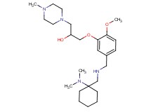 1-{5-[({[1-(dimethylamino)cyclohexyl]methyl}amino)methyl]-2-methoxyphenoxy}-3-(4-methyl-1-piperazinyl)-2-propanol