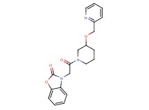 3-{2-oxo-2-[3-(2-pyridinylmethoxy)-1-piperidinyl]ethyl}-1,3-benzoxazol-2(3H)-one