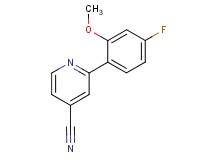 2-(4-fluoro-2-methoxyphenyl)isonicotinonitrile