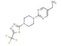 5-ethyl-2-{4-[5-(trifluoromethyl)-1,3,4-thiadiazol-2-yl]piperazin-1-yl}pyrimidine