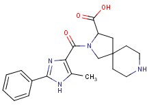 2-[(5-methyl-2-phenyl-1H-imidazol-4-yl)carbonyl]-2,8-diazaspiro[4.5]decane-3-carboxylic acid