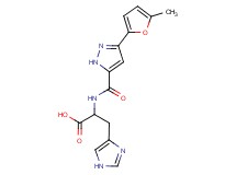 N-{[3-(5-methyl-2-furyl)-1H-pyrazol-5-yl]carbonyl}histidine