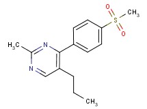 2-methyl-4-[4-(methylsulfonyl)phenyl]-5-propylpyrimidine