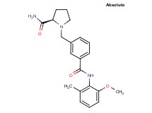 (2R)-1-(3-{[(2-methoxy-6-methylphenyl)amino]carbonyl}benzyl)pyrrolidine-2-carboxamide