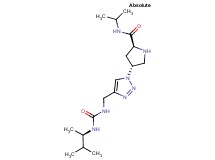 (4R)-4-(4-{[({[(1R)-1,2-dimethylpropyl]amino}carbonyl)amino]methyl}-1H-1,2,3-triazol-1-yl)-N-isopropyl-L-prolinamide hydrochloride