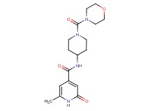 6-methyl-N-[1-(morpholin-4-ylcarbonyl)piperidin-4-yl]-2-oxo-1,2-dihydropyridine-4-carboxamide