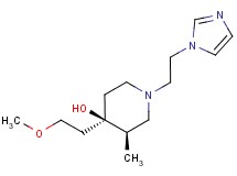(3R*,4R*)-1-[2-(1H-imidazol-1-yl)ethyl]-4-(2-methoxyethyl)-3-methylpiperidin-4-ol