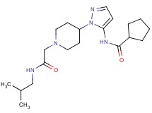 N-(1-{1-[2-(isobutylamino)-2-oxoethyl]piperidin-4-yl}-1H-pyrazol-5-yl)cyclopentanecarboxamide