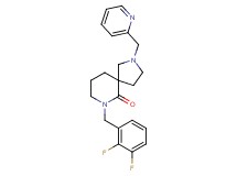 7-(2,3-difluorobenzyl)-2-(2-pyridinylmethyl)-2,7-diazaspiro[4.5]decan-6-one
