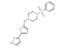 1-(phenylsulfonyl)-4-{[5-(1H-pyrazol-3-yl)-2-thienyl]methyl}piperazine