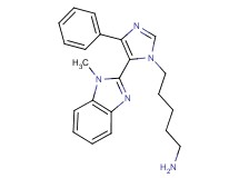 {5-[5-(1-methyl-1H-benzimidazol-2-yl)-4-phenyl-1H-imidazol-1-yl]pentyl}amine dihydrochloride