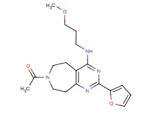 7-acetyl-2-(2-furyl)-N-(3-methoxypropyl)-6,7,8,9-tetrahydro-5H-pyrimido[4,5-d]azepin-4-amine