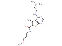 4-{[2-(dimethylamino)ethyl]amino}-N-(3-methoxypropyl)-5-methylthieno[2,3-d]pyrimidine-6-carboxamide