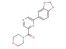 4-{[6-(1,3-benzodioxol-5-yl)pyrazin-2-yl]carbonyl}morpholine