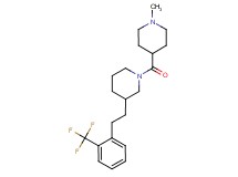 1-[(1-methyl-4-piperidinyl)carbonyl]-3-{2-[2-(trifluoromethyl)phenyl]ethyl}piperidine