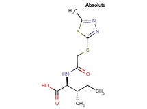 (2S,3S)-3-methyl-2-({[(5-methyl-1,3,4-thiadiazol-2-yl)thio]acetyl}amino)pentanoic acid