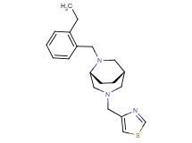 (1S*,5R*)-6-(2-ethylbenzyl)-3-(1,3-thiazol-4-ylmethyl)-3,6-diazabicyclo[3.2.2]nonane