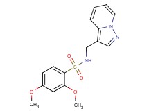 2,4-dimethoxy-N-(pyrazolo[1,5-a]pyridin-3-ylmethyl)benzenesulfonamide