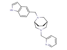 (1S*,5R*)-6-(1H-indol-5-ylmethyl)-3-(2-pyridinylmethyl)-3,6-diazabicyclo[3.2.2]nonane