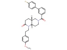 (4aR*,8aS*)-6-[(4'-fluoro-3-biphenylyl)carbonyl]-1-[2-(4-methoxyphenyl)ethyl]octahydro-1,6-naphthyridin-2(1H)-one