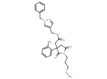 N-[(1-benzyl-1H-pyrazol-4-yl)methyl]-2-[1-(3-methoxypropyl)-3-(2-methylphenyl)-2,5-dioxo-3-pyrrolidinyl]acetamide