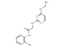2-{[4-(ethylamino)pyrimidin-2-yl]amino}-N-(2-methylphenyl)acetamide
